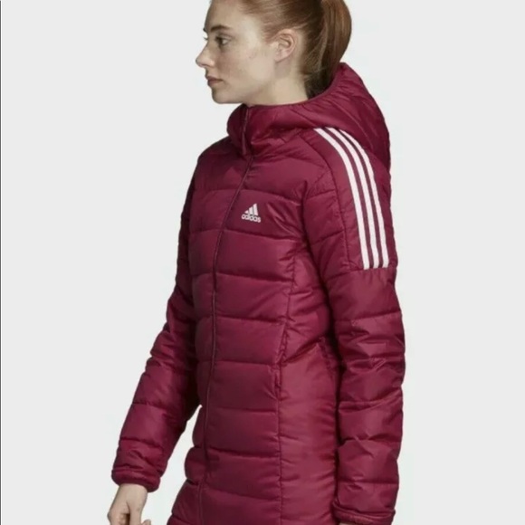adidas | Jackets \u0026 Coats | Adidas Womens Essential Down Parka Jacket Gh4592  Size M Msrp 2 | Poshmark
